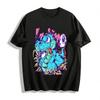 Weird Cartoon Snake Eyeball Print Trendy Casual Short Sleeve T-Shirt Pure Cotton T-shirt