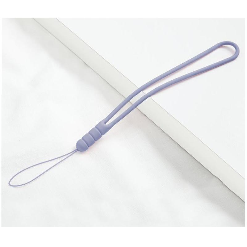 Silicone Phone Wrist Strap Solid Color Short Lanyard Anti-lost Hand Wrist Band For Mobile Phone Case Key USB Flash Drive Earbuds Accessory