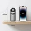 New USB Mini Fan Pocket Handheld Fan Neck Hanging & Desktop No-Leaf Fan for Travel & Office Desk Small Fan Work Comfort Cooling