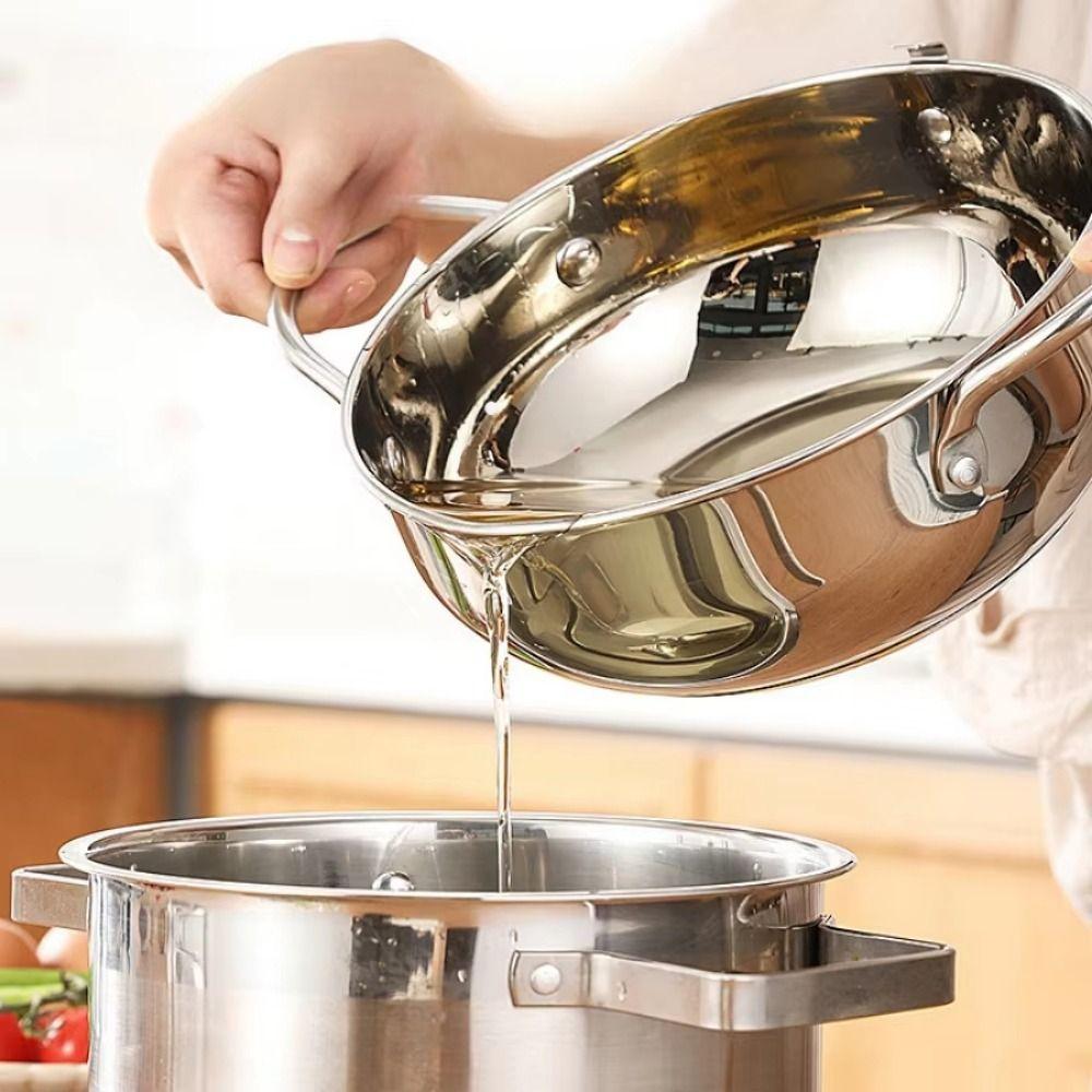 Stainless Steel Tempura Fryer Pan 2.2/3.2/4.2L Fryer Pot Mini Cooking Fryer Household Cooking