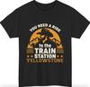 Yellowstone Treinstation Cowboy T-shirt Western Berg Zonsondergang Cadeau Tee Top