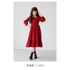 Cute Vintage Girls Lolita Long Sleeve Princess Long Dress For Kids Children