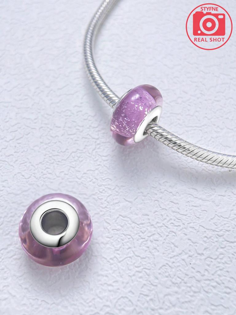 Charms Plata Colored Bubble Beads Charm Copper Plated Fit Charms Copperoriginal Bracelet For Jewelry Making Diy Charm
