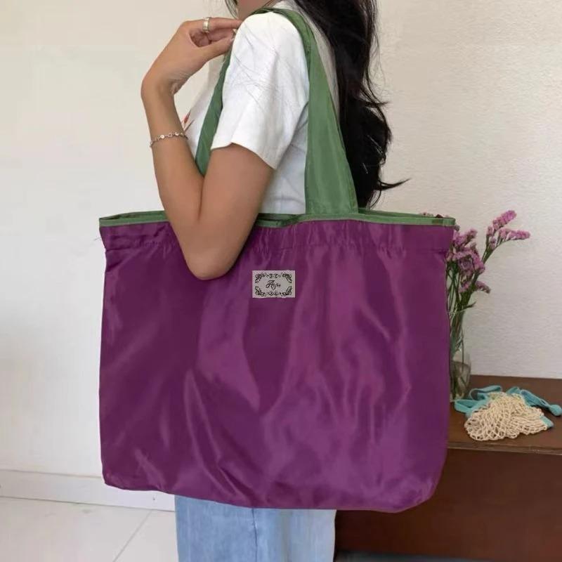 New Sale Foldable Shoulder Bag,Fashion Waterproof & Large Capacity Shopping Tote,Portable Storage Bag for Daily Use