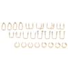 48Pcs Ear Cuff Non Piercing Colorfast Rugged Lightweight Stylish Braid Beads Hair Jewelry for