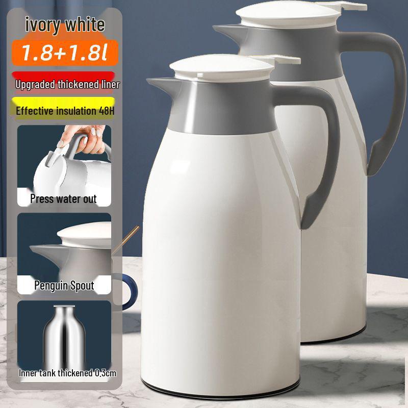 BOGO Thermos Flask: Large Capacity Insulated Water Bottle for Home, Portable Hot Water Pot for Students