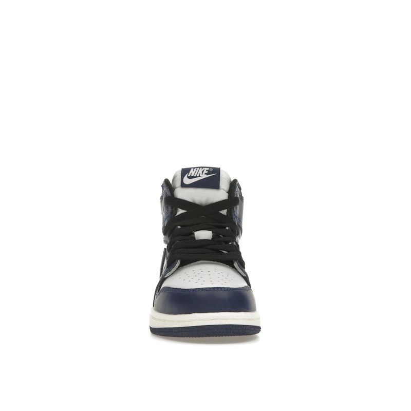 Air Jordan 1 Retro High OG PS Midnight Navy Kids Sneakers Blue Black White FD1412-401