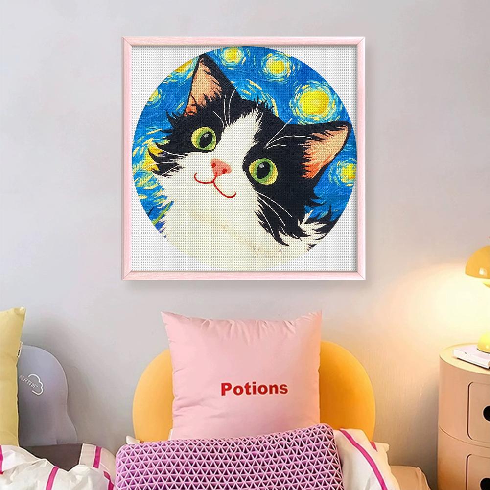 Animal Printed Cross Stitch Kit DIY 11CT Embroidery Craft Set Home Decor