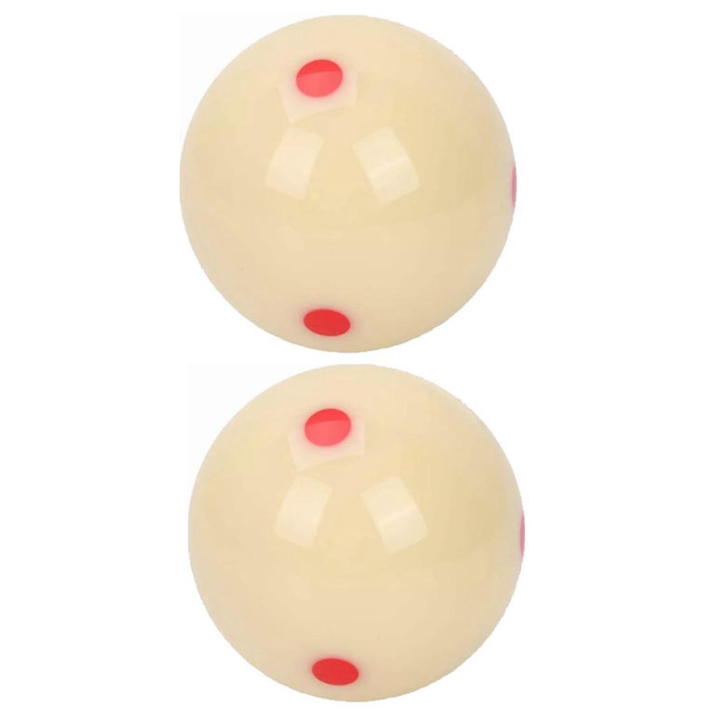 Cue Ball Resin Large Size Pool Training Cue Ball Replacement for Billiard Pool Table Accessories Red Dot