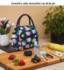 Floral Multi-Zipper Lunch Handbag: Oxford Cloth Mommy Bag with Mobile Pocket