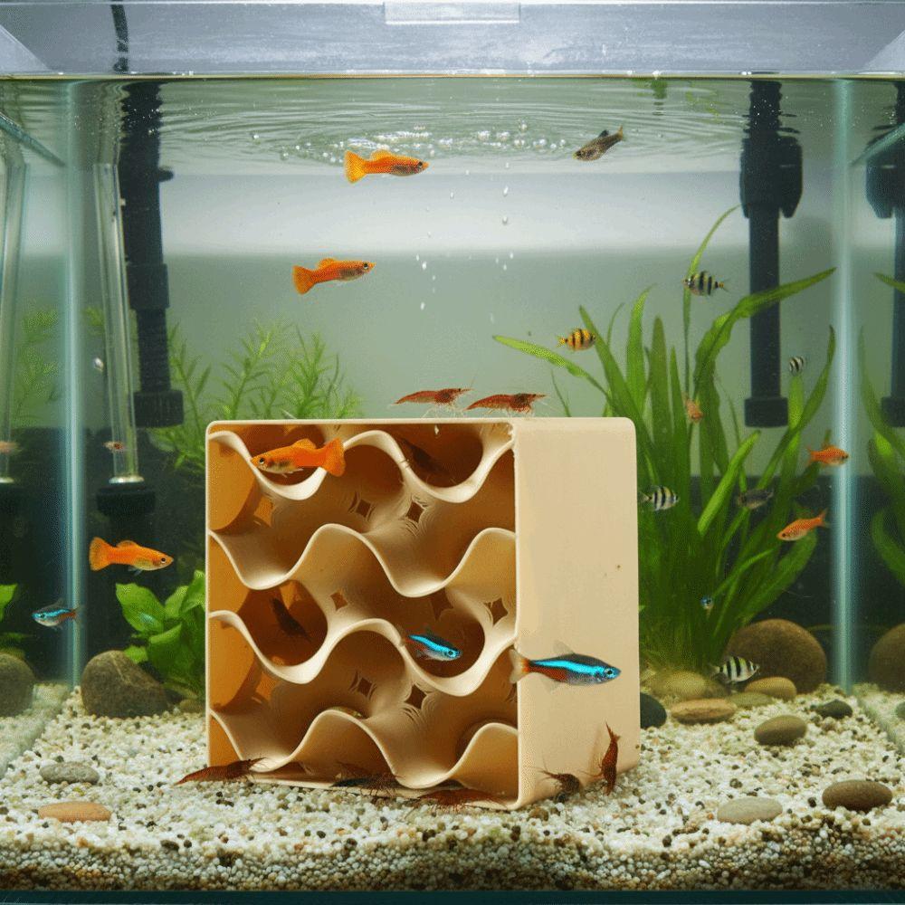 3D Printed Shrimp Hiding Place Hollowed-out Shrimp Breeding Cave Betta Habitat  Shrimp Breeding