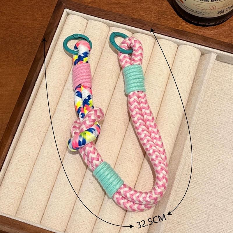 [HF]New 1Pc Cute Colorful Mobile Phone Portable Anti-loss Lovely Knot Hand Bracelet