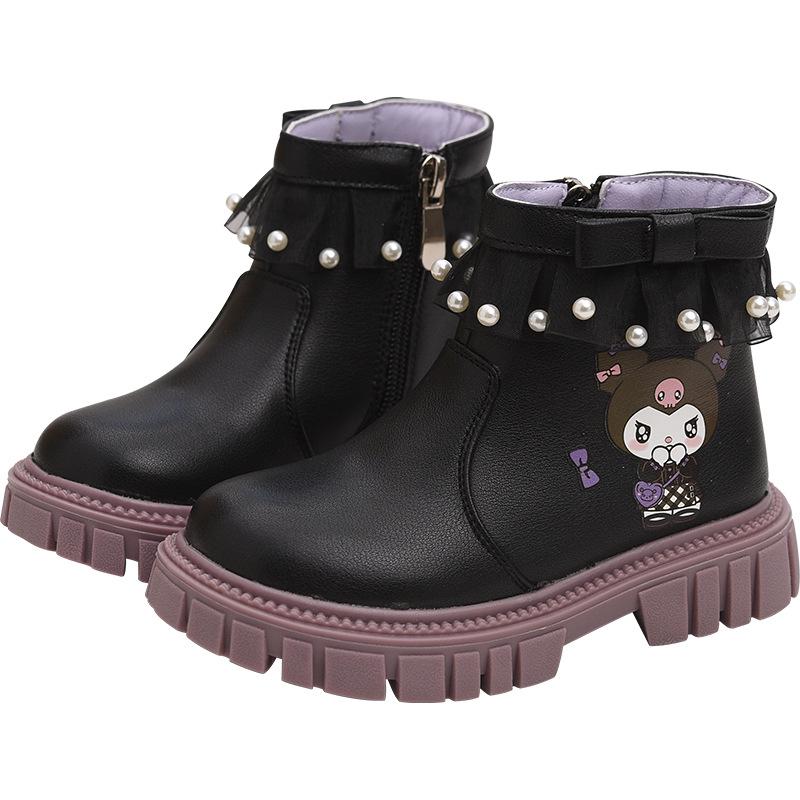 Girls' Princess Cartoon Fleece-Lined Autumn/Winter Boots - 2025 New Style Short Boots