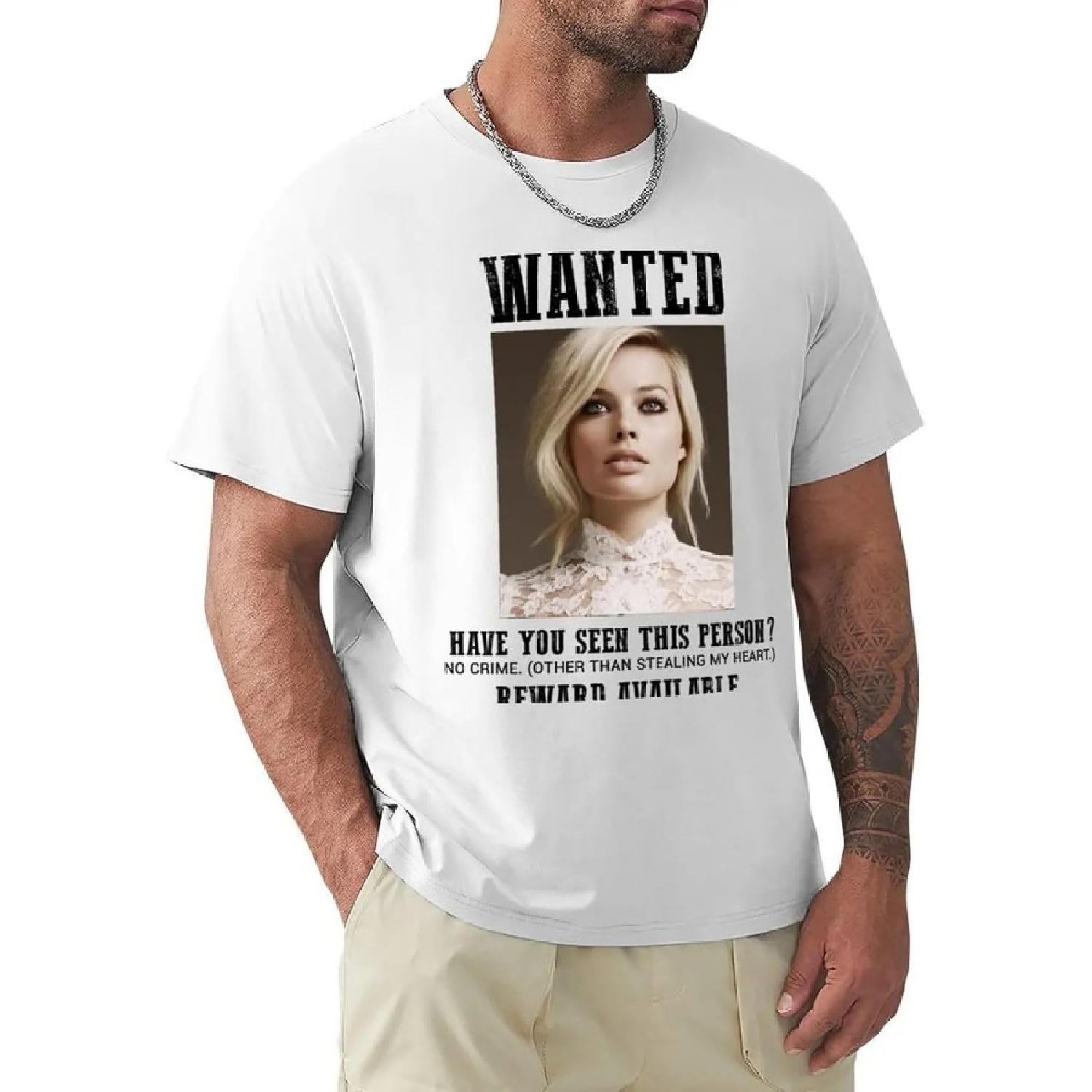 FTYHKsedhcx Wanted-Margot-Robbie-T-Shirt-Sweat-Shirts-Oversized-t-Shirt-Men-t-Shirts S
