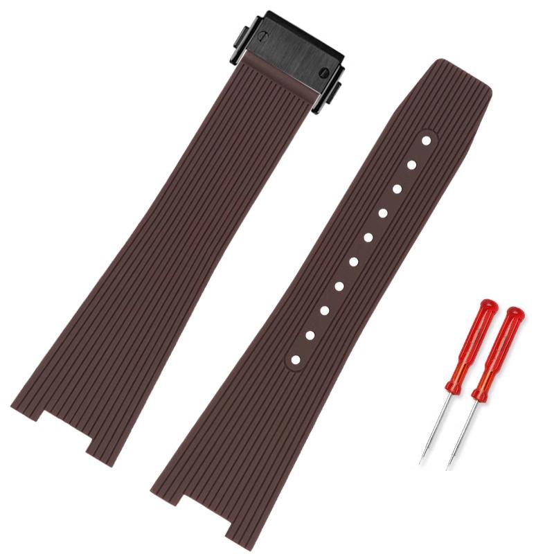 Classic High Qualiy Rubber Watchband For Bell & Ross INSTRUMENTS Watch Band BRX5R BR05 Sports Bracelet BR Notched 12mm Silicone Strap