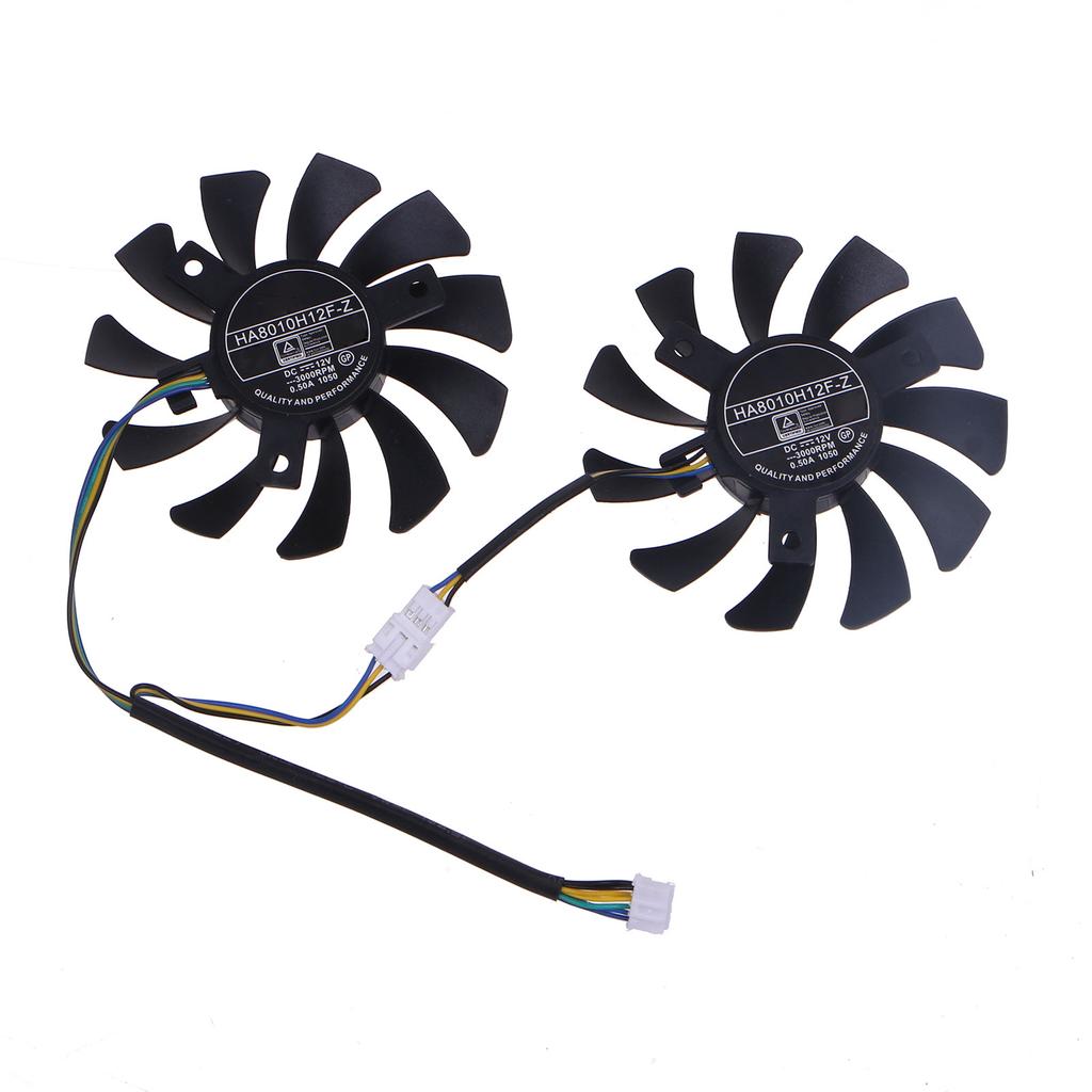 2KS 75MM HA8010H12F-Z 4pinový chladicí ventilátor grafické karty pro MSI GTX660 GTX670 GTX680 R6790 chladič grafické karty