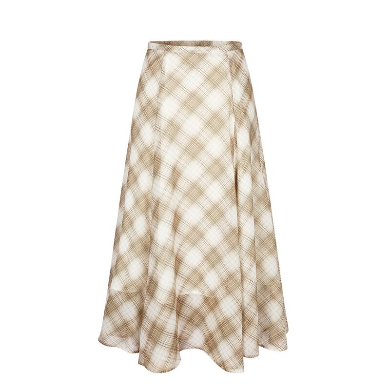 FivePlus Retro Karriertes A-Linien-Kleid
