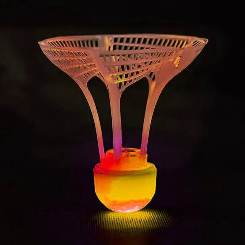 1 PC Glow-In-The-Dark Windproof Badminton Shuttlecock Ball Wind Resistance Training Accessoires Night Outdoor Sport Supplies