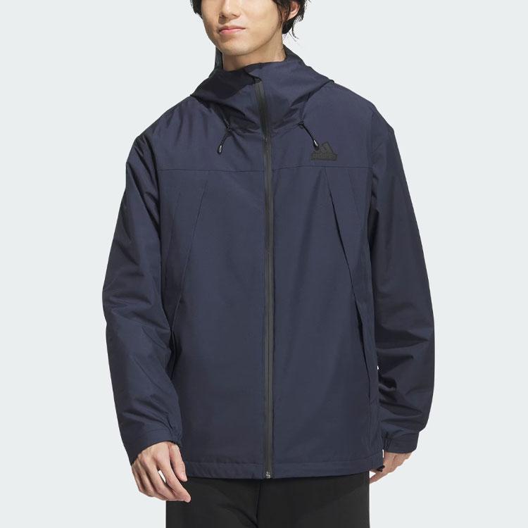 Adidas Woven Jacket With Reflective Stripes Men Jacket Legendary-Ink-Blue JF0963