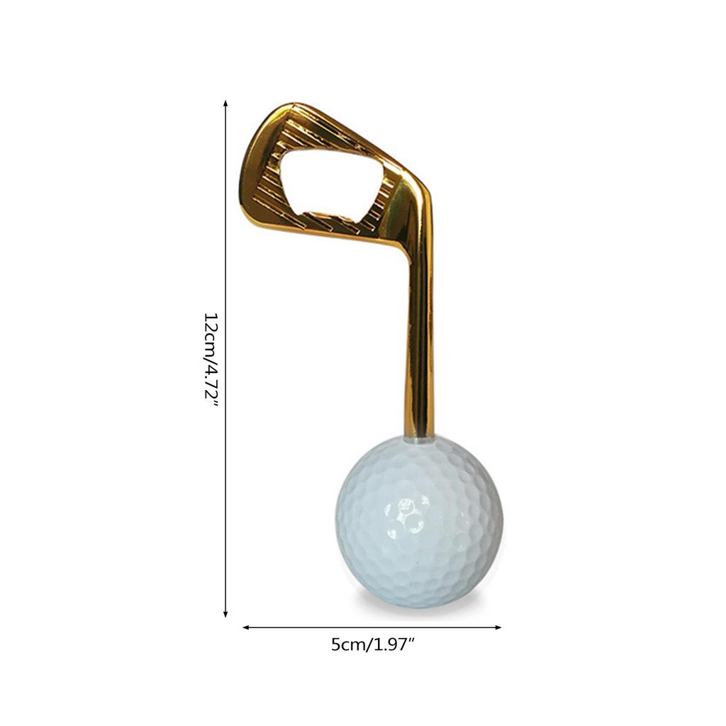 Golf Ball Bottle Openers Beer Wine Bottle Opener Bottle Opener Golden Silver Golf Ball Openers for Golf Party Supplies