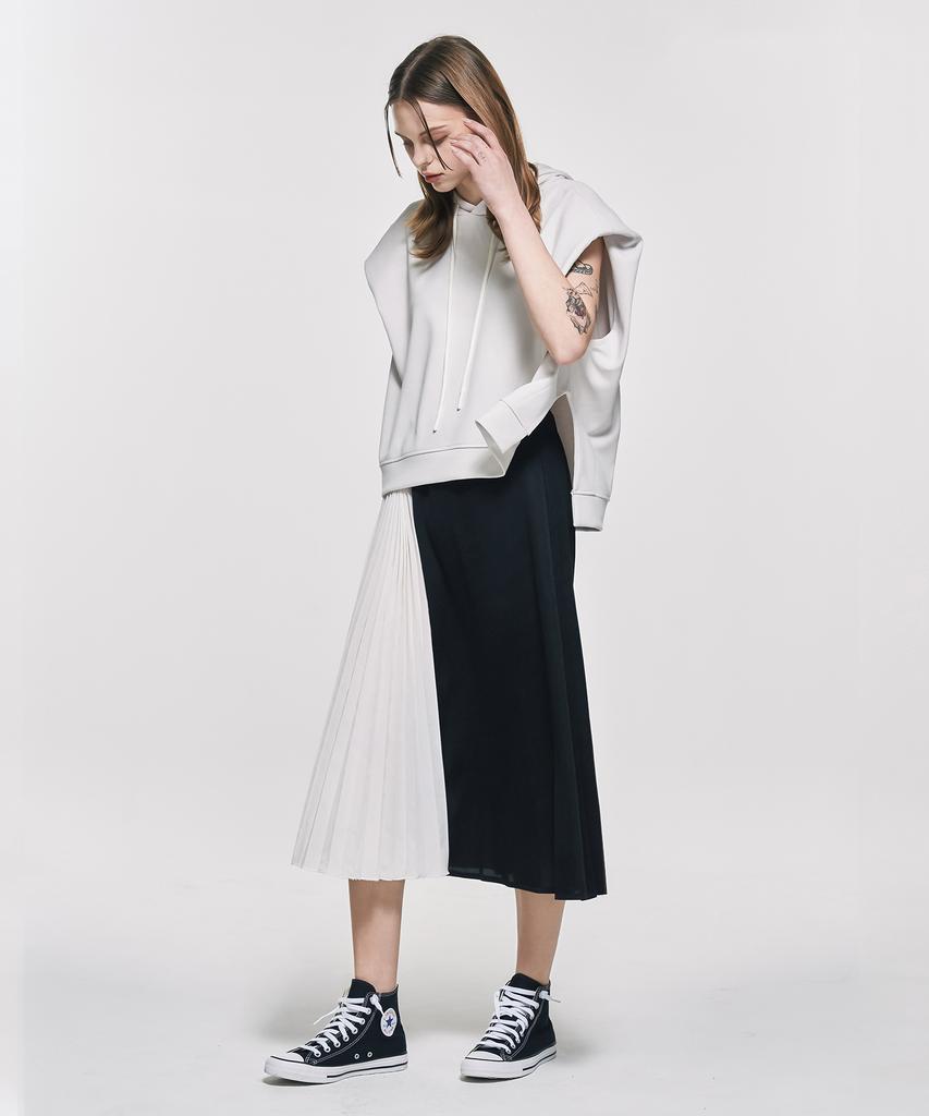 Waiowai Contrast Point Pleated Skirt_2 Colors