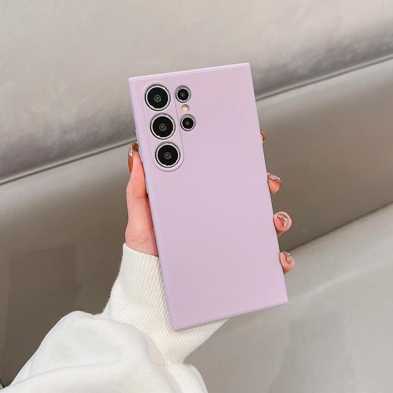 Original Liquid Silicone Case for Samsung Galaxy S25 S24 S23 S22 S21 S20 FE S 25 Ultra S20 Plus Luxury Macaron Candy Color Cover