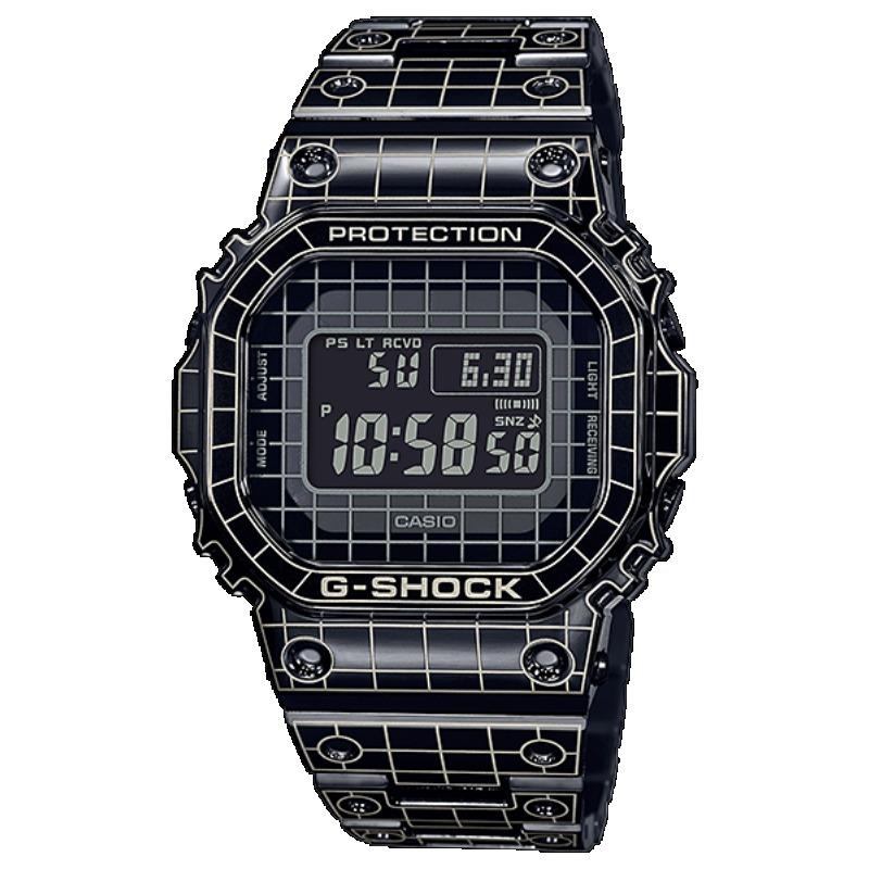 Casio G-SHOCK Men's Stainless Steel 200M Water Resistant Shock Resistant Quartz Watch GMW-B5000CS-1