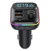Bluetooth5.0 Car Adapter FM Transmitter USB AUX Radio Handsfree MP3 Music Player