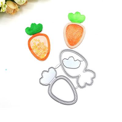 Matrice de tăiat metal Shake Card Mâncare Morcov Model Tăiat DIY Scrapbooking Hârtie Artizanat Embsing Cuțit Mucegai Lame Punch Die