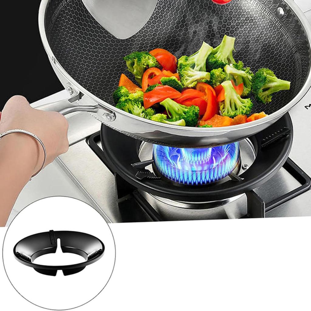 Fireproof Windshield Save Gas Cover Windproof Ring Anti-skid Bracket Thicken Gas Stove Energy-saving Ring