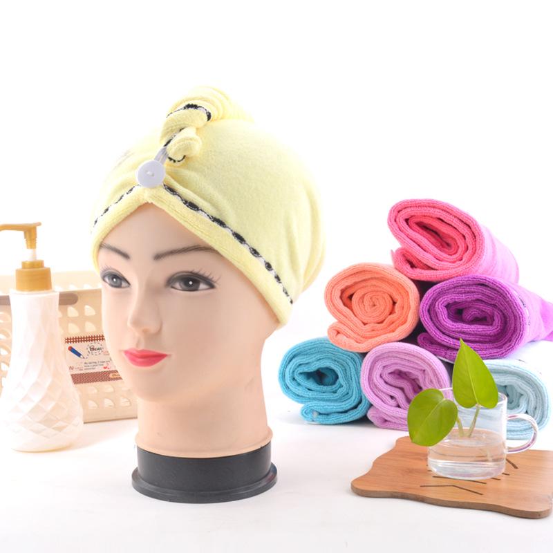 Soft Thickened Coral Fleece Hair Drying Cap - Absorbent Multi-color Head Wrap for Women