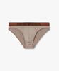 EMPORIO ARMANI UNDERWEAR Men'S Waist Pattern Embroidered Logo Briefs_Dark Beige 0815311007
