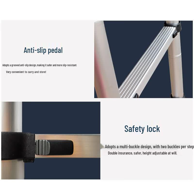 Wanzun Aluminum Alloy Multi-functional Telescopic Folding Ladder