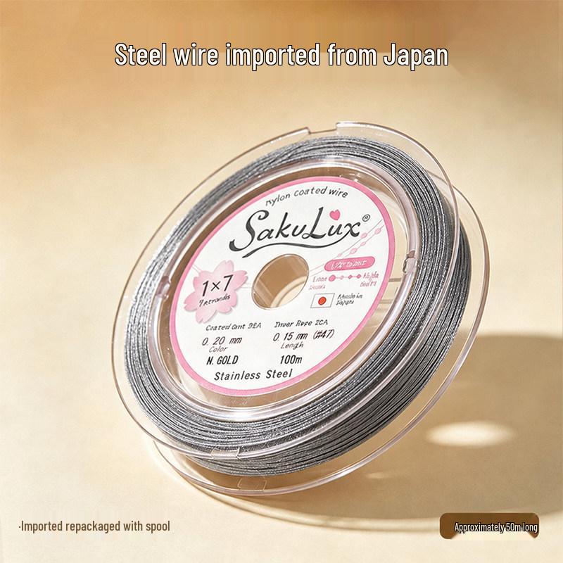 Ultra-Fine Steel Wire & Soft Thread for Pearl Necklace and Bead Bracelet DIY