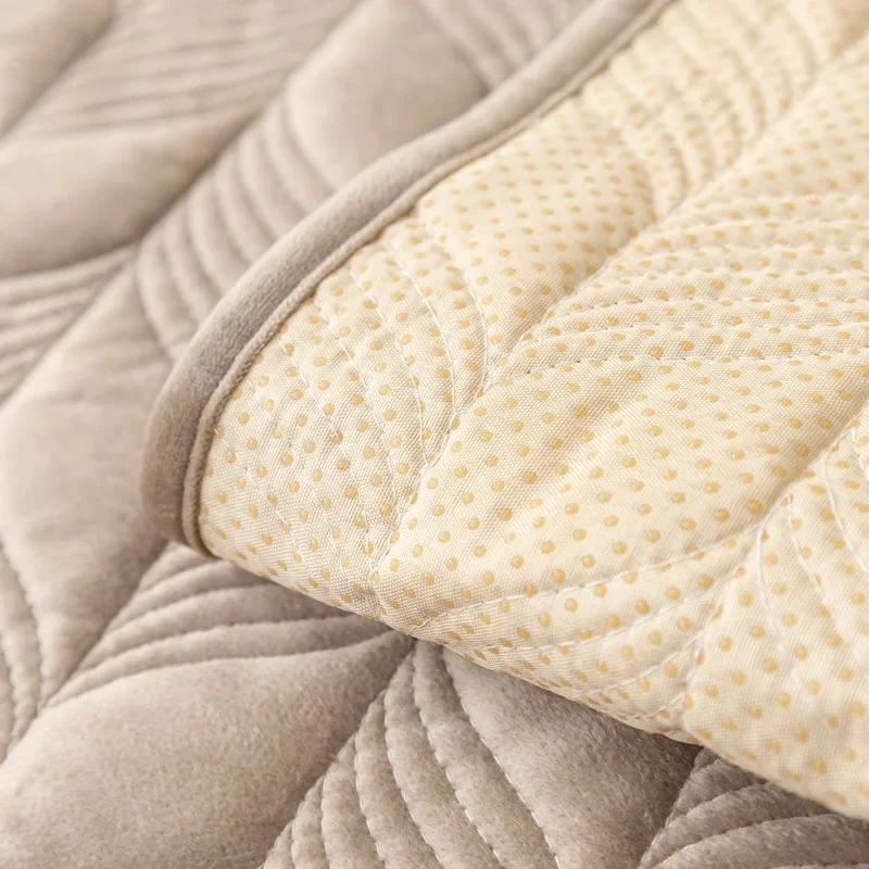 Zesílený holandský sametový polštář na pohovku Zimní žakárový teplý potah na pohovku do obývacího pokoje Protiskluzový potah na opěradlo pohovky Měkký ručník na područky