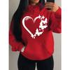 Combination Of Love And Butterfly  Pattern Hoody Women Hip Hop Street Hoodies Trendy Pocket Clothes Vintage Multicolor Hoodie