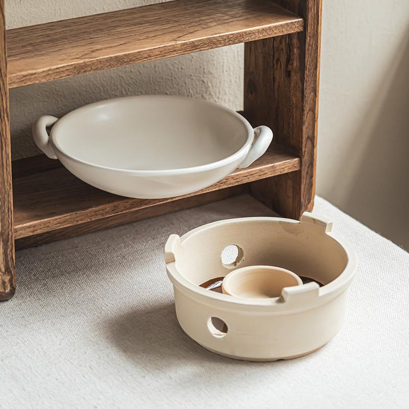 Large-Capacity Ceramic Casserole Household High Temperature Resistant Dry Pot, Thickened And Practical Stew Pot With Handle, Non-Stick Soup