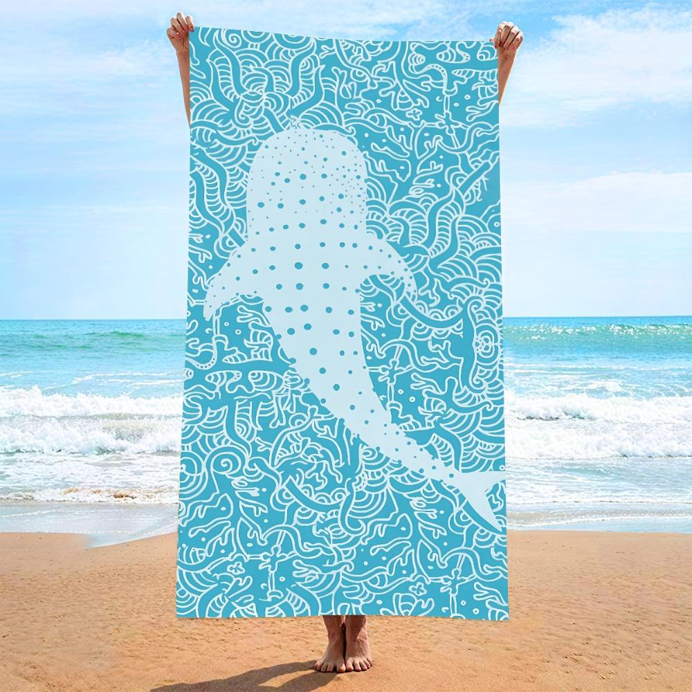 Aktivní plážová osuška 70 * 140 Kolekce, Tištěná plážová osuška z mikrovlákna, Savá osuška 70 * 140 cm 230 g