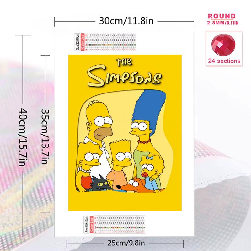 Simpsons Dream.167 100% Round Full Drill 5D DIY Diamond Painting Embroidery Cross Stitch Rhinestone Décor