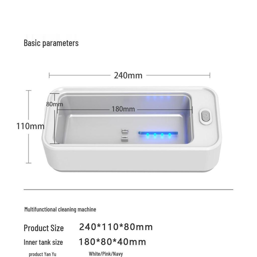 Ultrasonic Cleaner for Blue Light Glasses, Retainers, Razors, and Contact Lenses