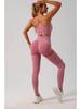 Summer Peach High-Elastic Yoga and Running Pants Set