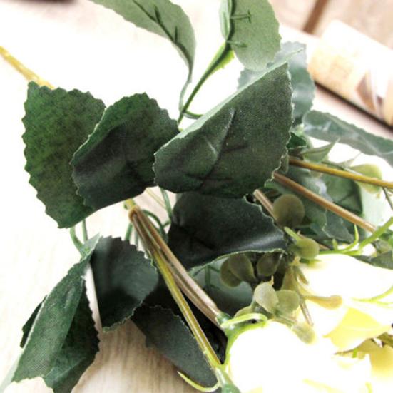 1 Bouquet/12 Heads Artificial Roses Silk Flower Home Party Bridal Bouquet Decor