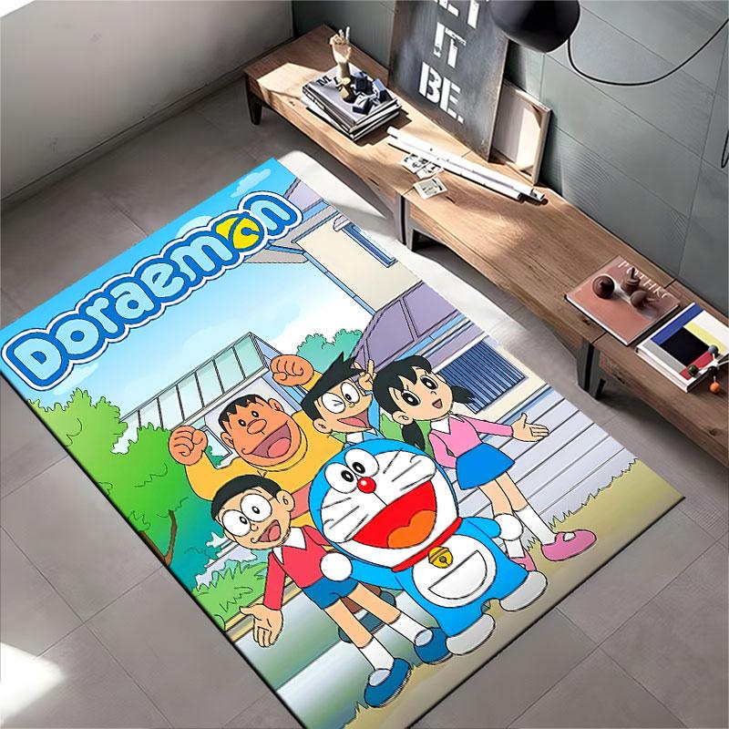Doraemon Cartoon Character Carpet suitable as a non-slip mat for the living room or bedroom sofa