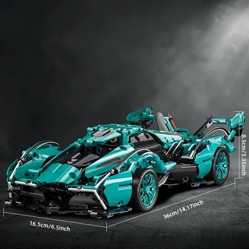 89111 Superauto Stavební kostky Model Auta Stavebnice 900KS Stavební hračky, Náročné stavebnice závodních aut, Dárky pro chlapce teenagery
