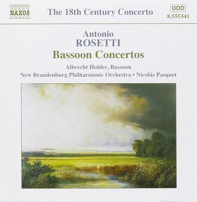 CD ANTONIO ROSETTI, ALBRECHT HOLDER, N - Fagottkonserter 8555341 Naxos 2003 US Klassiskt Begagnad