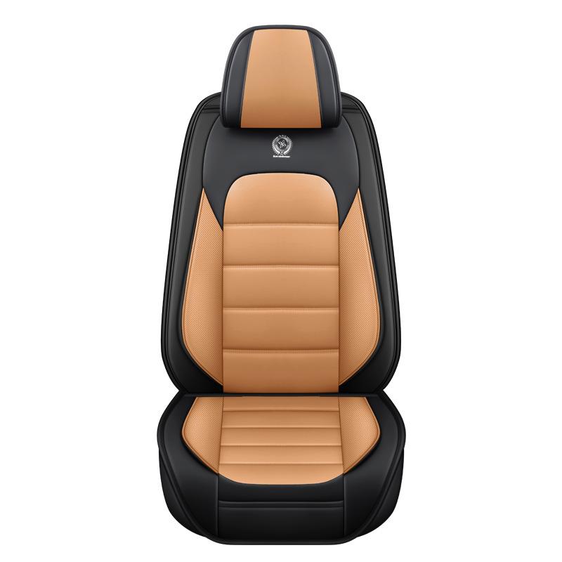 

1 шт. Универсальный чехол на автомобильное сиденье, подходит для большинства грузовиков, седанов и внедорожников, простая установка, дышащие чехлы на сиденья из ПУ кожи 1PC оранжевый/чёрный