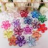 22MM Transparent Acrylic Plum Blossom Beads for DIY Jewelry, Shoe Decoration, Lanterns, Money Tree Accessories