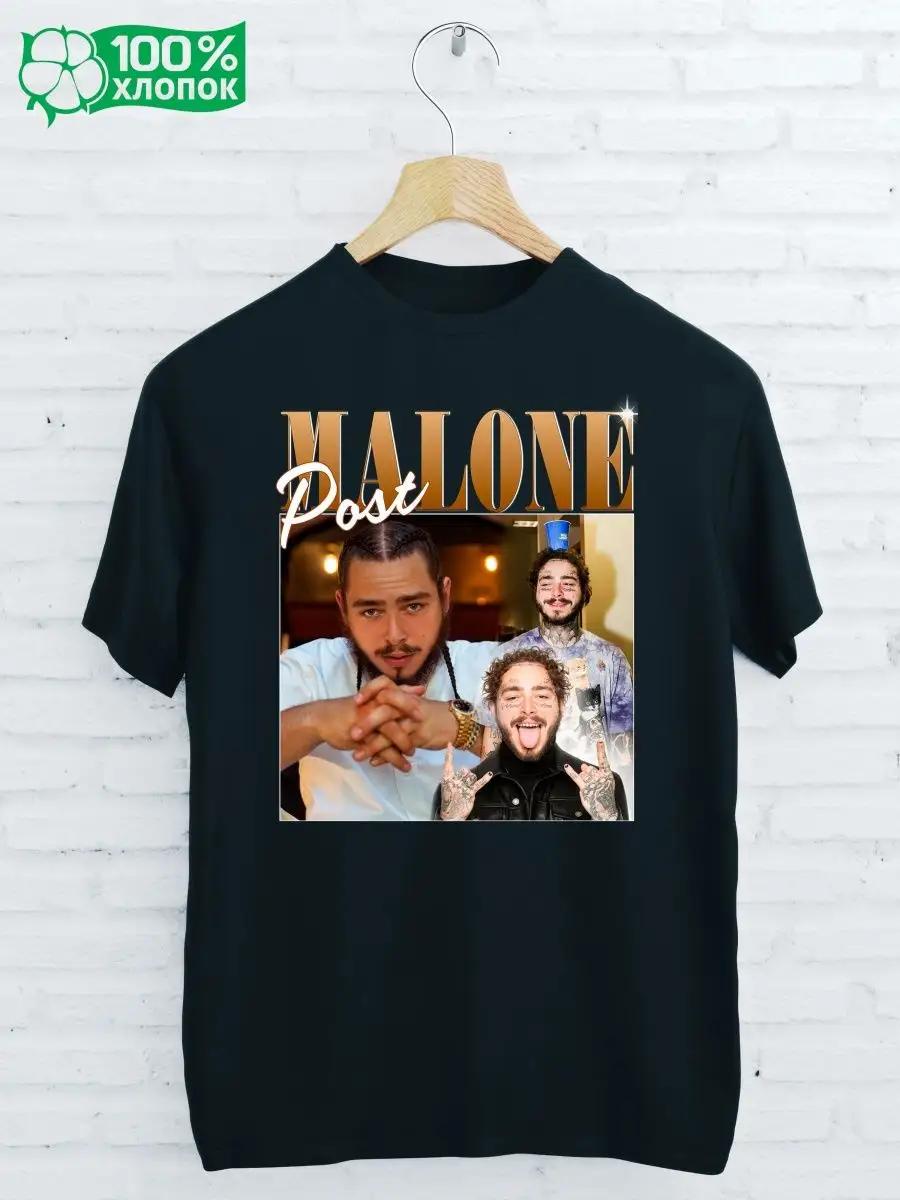 Футболка с принтом POST MALONE 2XL