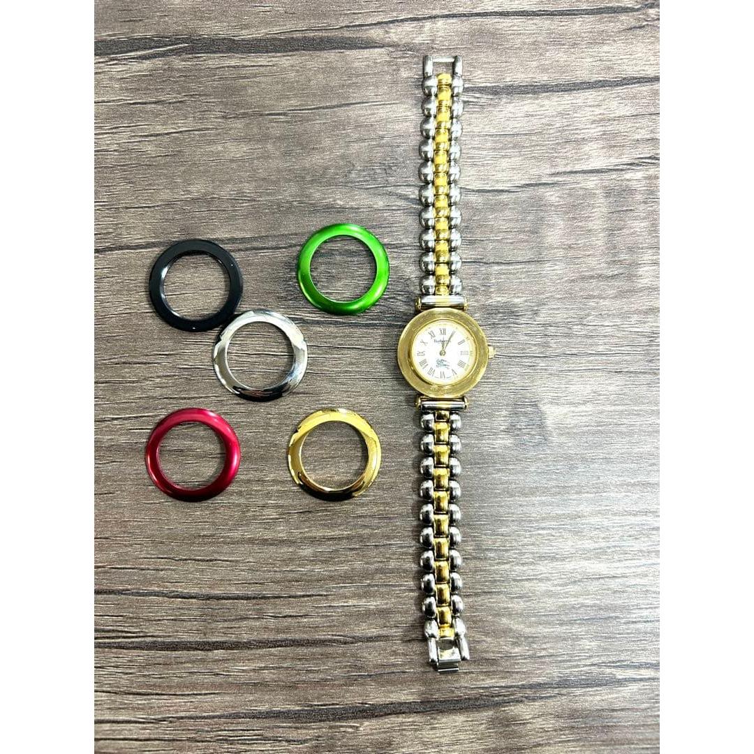 Used [Working item] Good condition rare BURBERRY Burberry change bezel watch