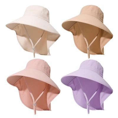 Women's Sun Hat Large Brim Face Veil UPF 50+ UV Protection For Summer Cycling Beach Outdoor Mountaineering